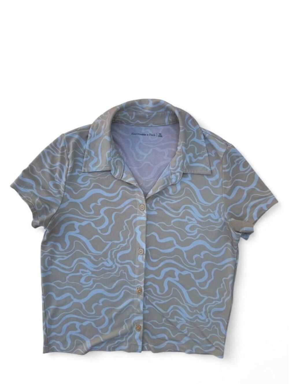 Abercrombie & Fitch Golf Lightweight Breathable Coral Button-Up Shirt Size XS